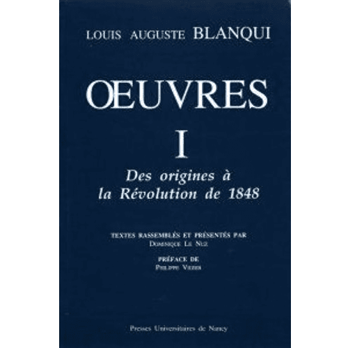 Œuvres 1 des Origines à la Révolution de 1848
